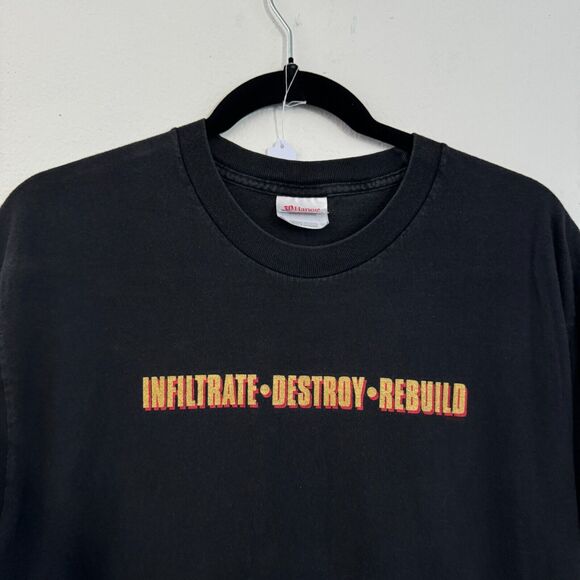 Vintage 2002 CKY Infiltrate Destroy Rebuild Large Band Album Promo T-Shirt - Picture 2 of 6